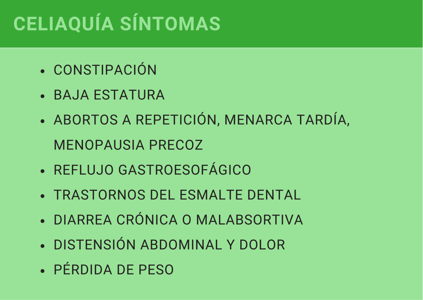 síntomas de celiaquía