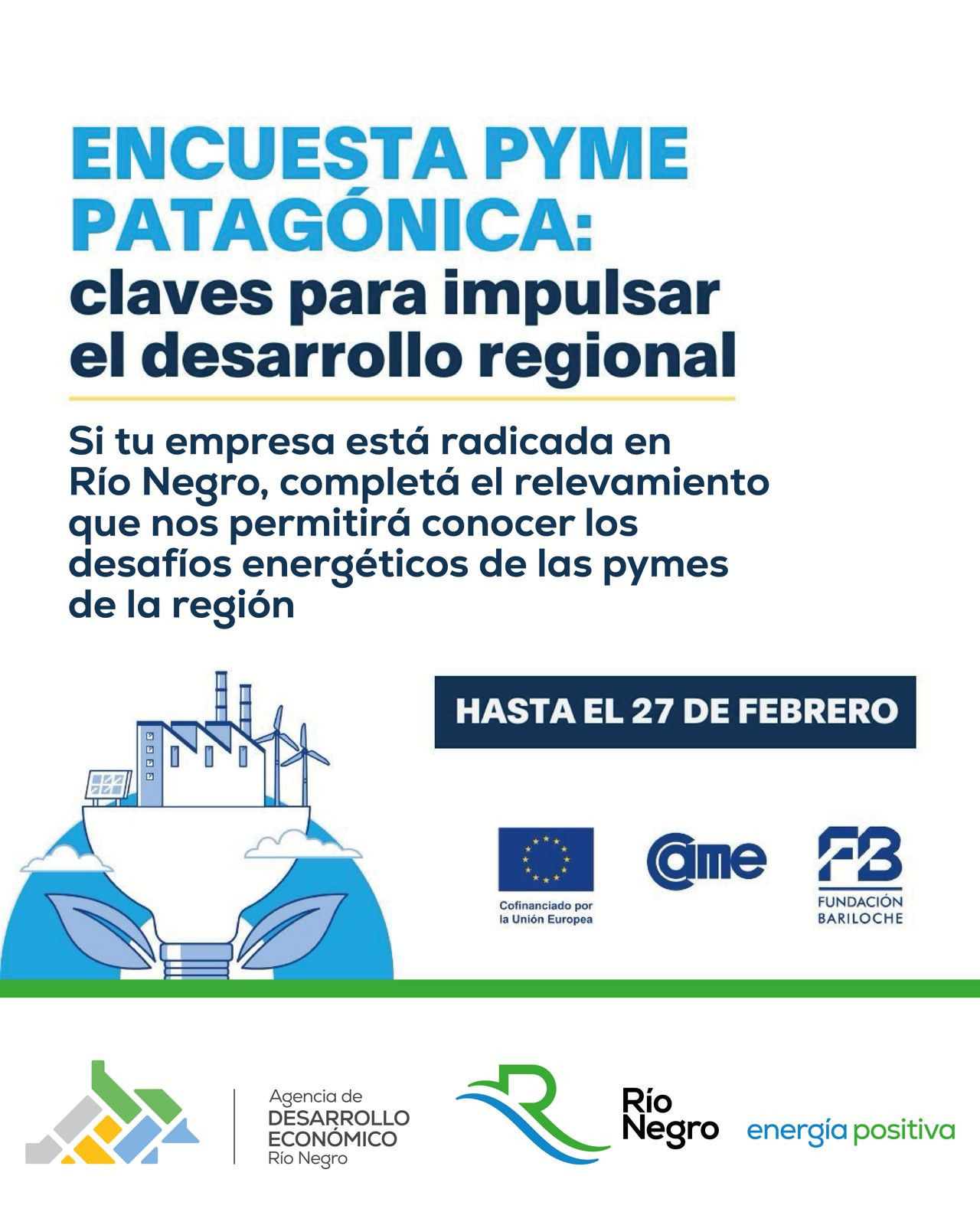 Convocatoria a PYMES de Río Negro para relevar perfil energético regional